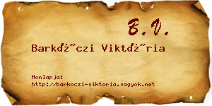 Barkóczi Viktória névjegykártya
