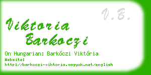 viktoria barkoczi business card