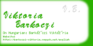 viktoria barkoczi business card